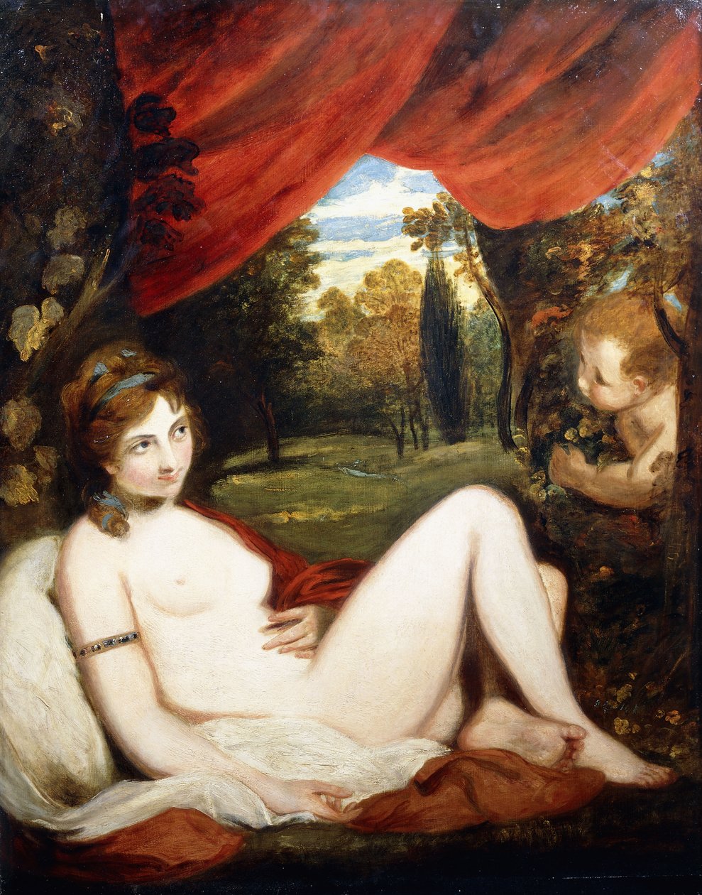 Venüs ve Aşk Tanrısı veya "The Wanton Bacchante", by Joshua Reynolds