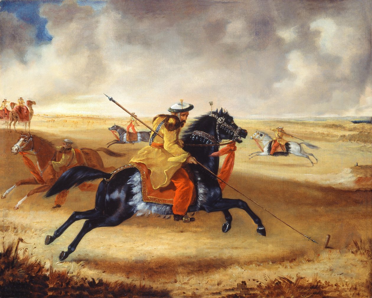 Egzersizde Skinners Horse, c.1840 by Joshua Reynolds Gwatkin