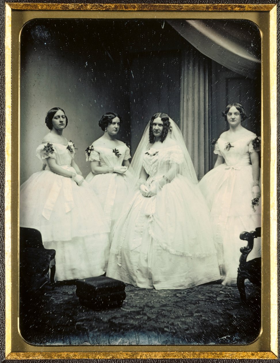 Bir Gelin ve Nedimeleri, 1851 veya sonrası. by Josiah Johnson Hawes
