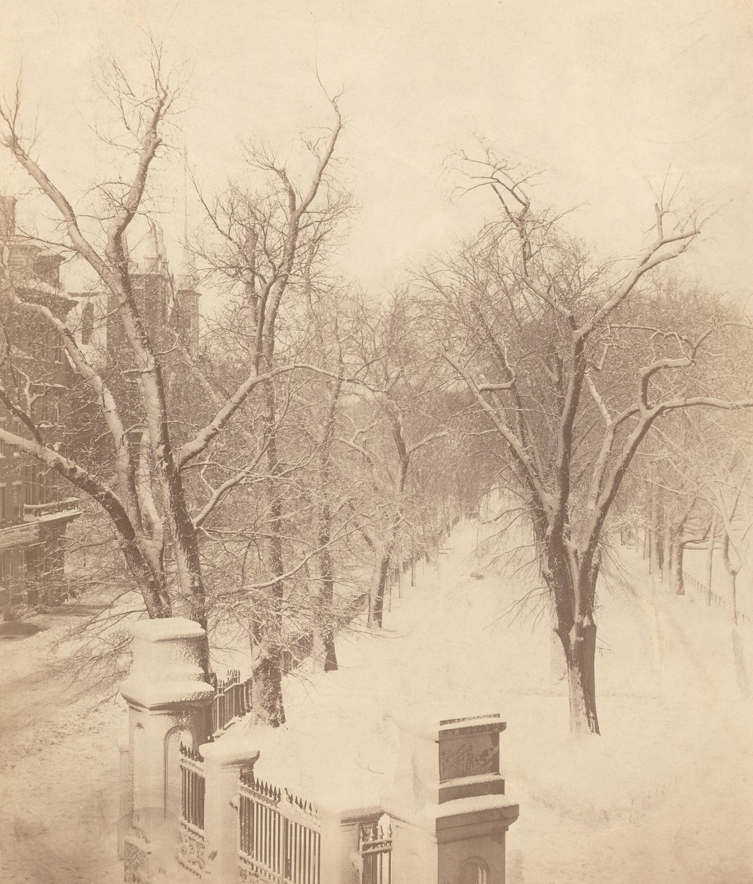 Boston Ortak Kar Manzarası by Josiah Johnson Hawes
