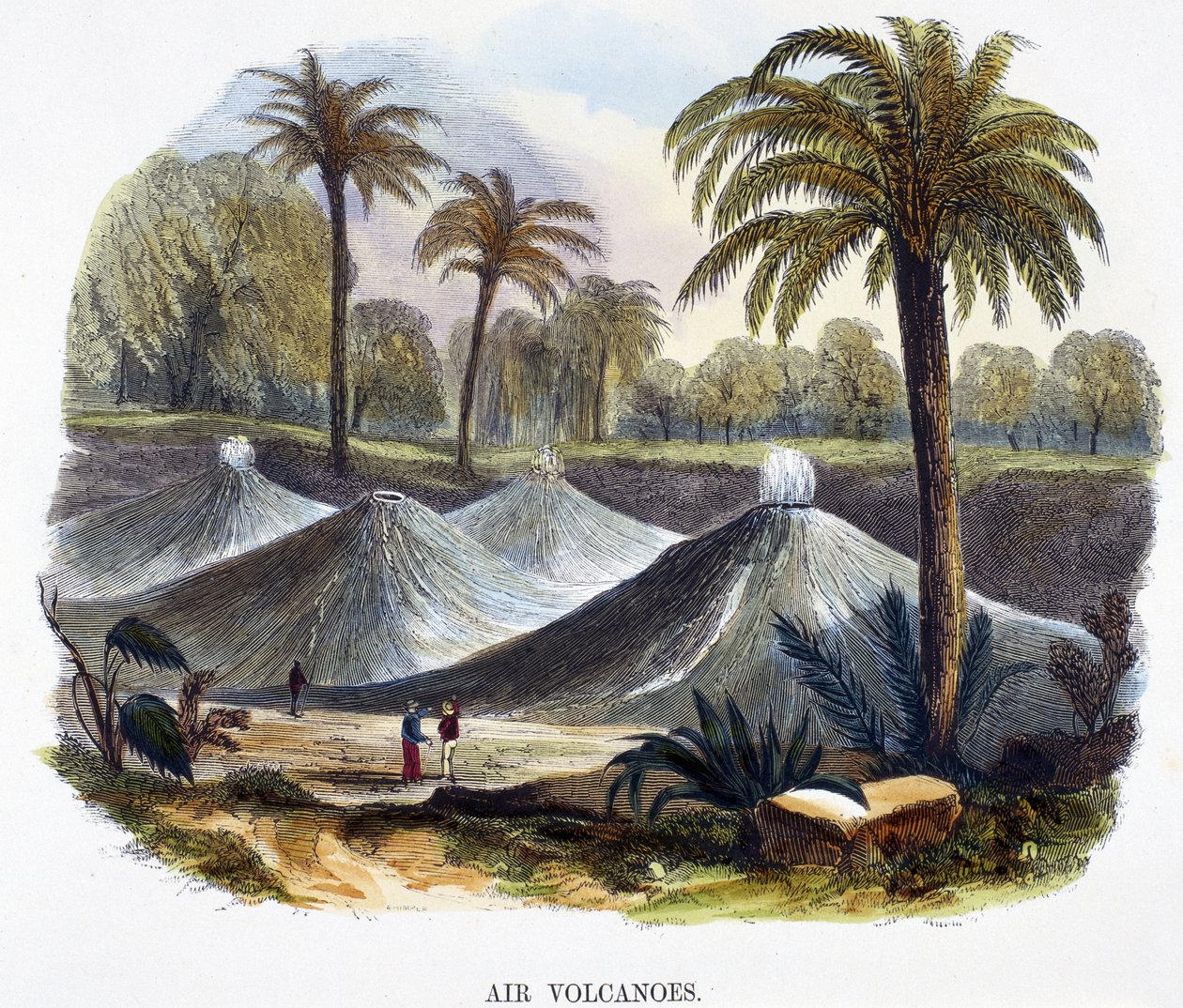 Hava Volkanları, Cartagena, Kolombiya, Doğa Olaylarından, 1849 by Josiah Wood Whymper