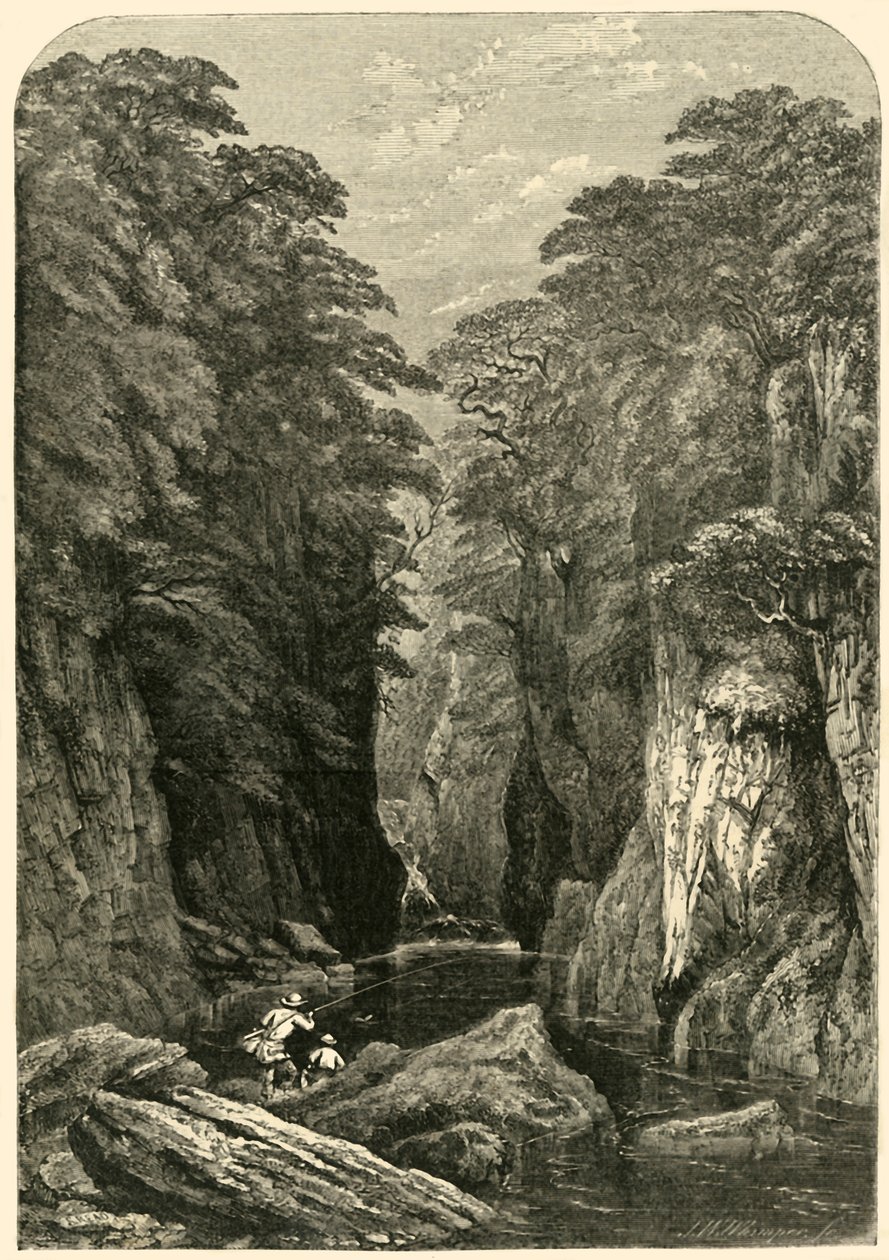 Fors Nothyn, Kuzey Galler, c1850. by Josiah Wood Whymper