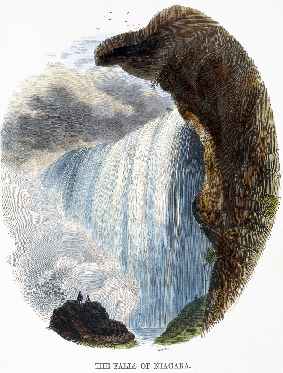 Niagara Şelaleleri, Doğa Olaylarından, 1849 by Josiah Wood Whymper