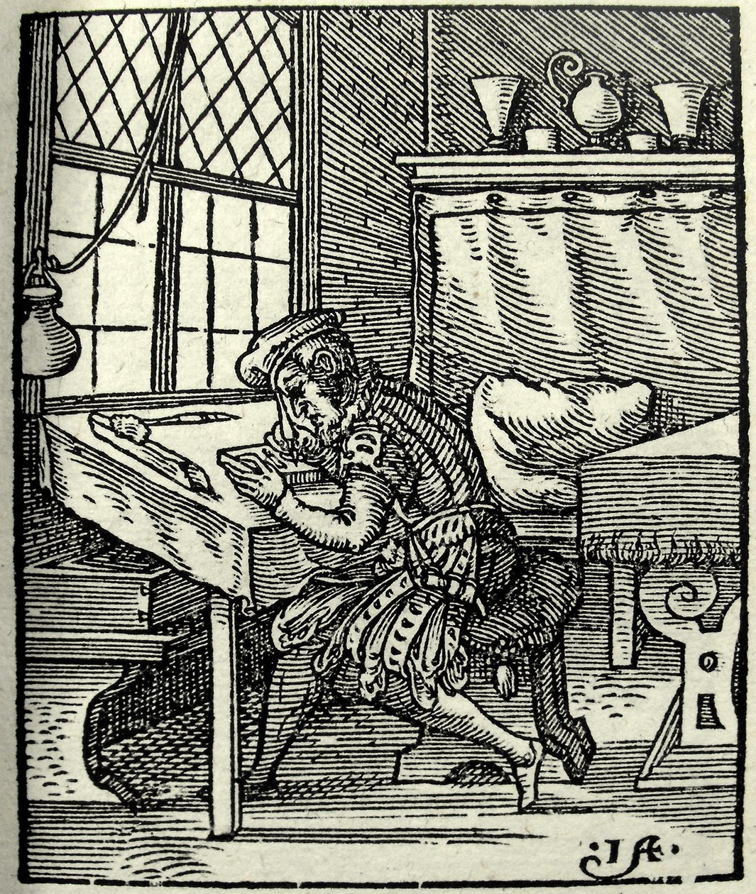 Tahta kesici, 1568 by Jost Amman