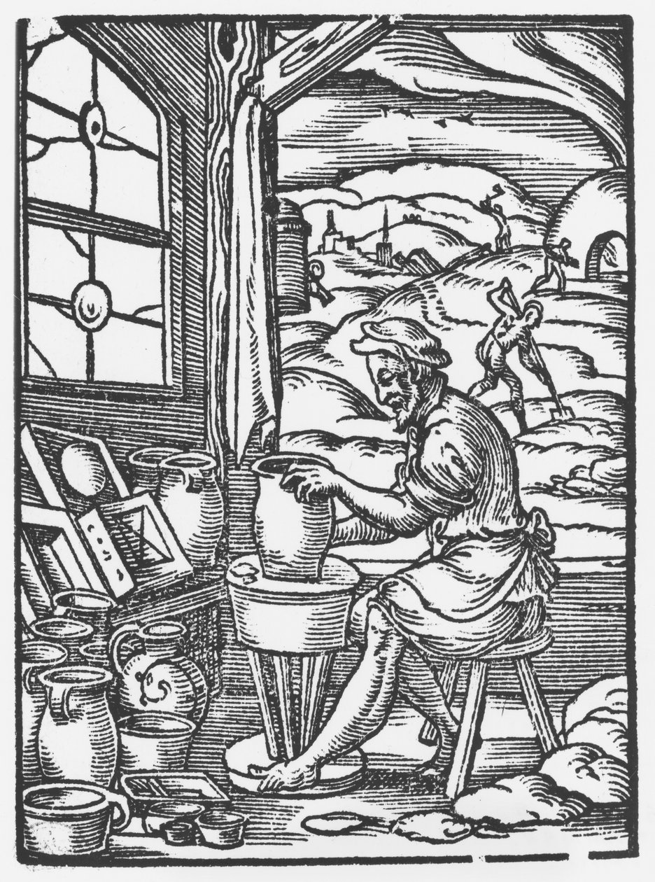 çömlekçi, 1574 by Jost Amman