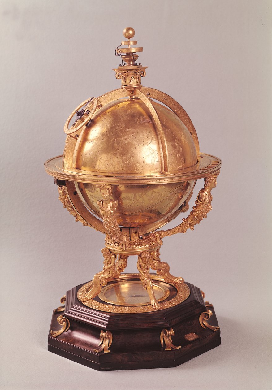 ಸೆಲೆಸ್ಟಿಯಲ್ ಗೋಳ, c.1580 (ಗಿಲ್ಡೆಡ್ ಕಂಚು)ಟರ್ಕ್ by Jost Burgi
