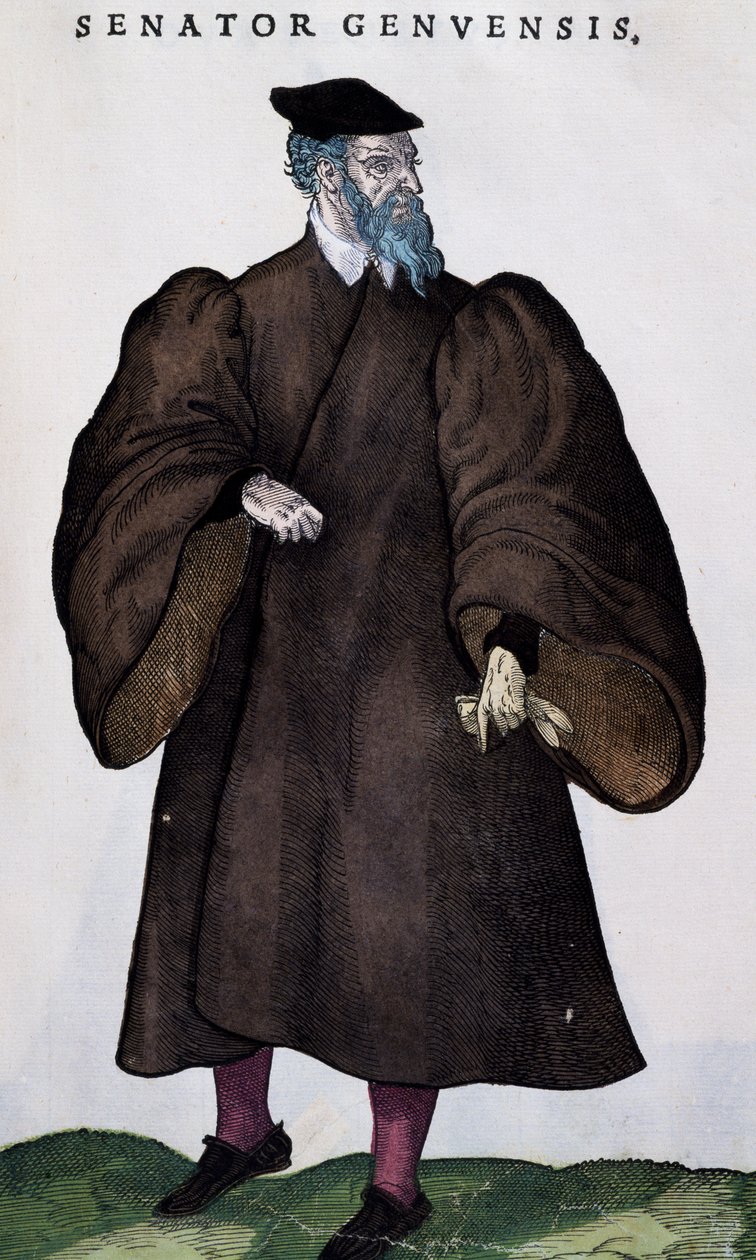 Senatör Genovese, gravür by Jost Amman