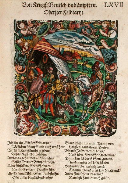 Leonhardt Fronsperger (c.1520-75) 1573 (renkli gravür) tarafından 