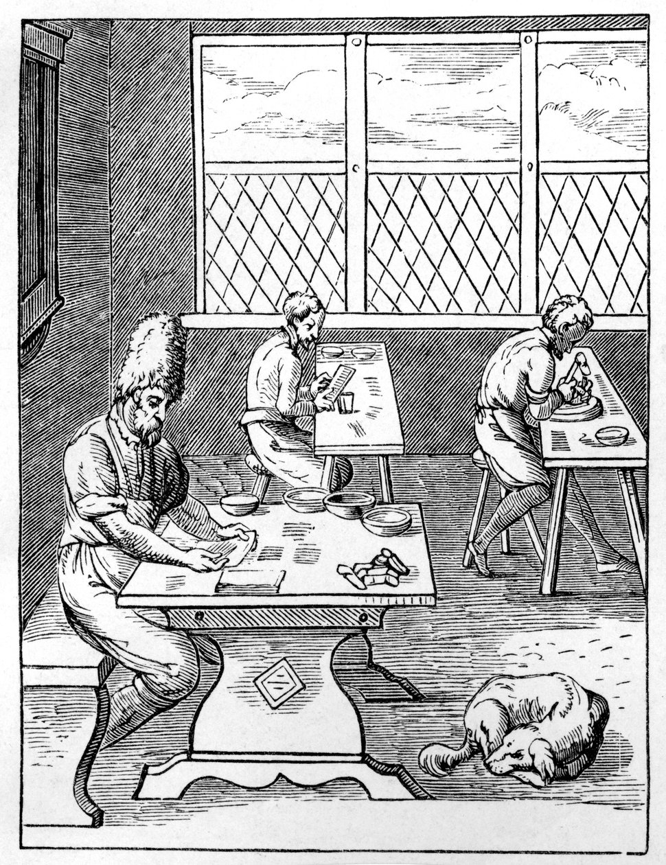 İğne ve iğne üreticisi, c1559-1591 by Jost Amman