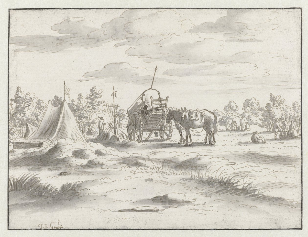 Leuven yakınlarındaki Willem III Ordusu