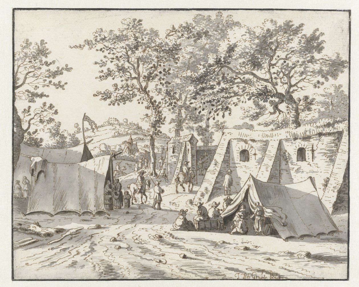 Leuven yakınlarındaki Willem III Ordusu