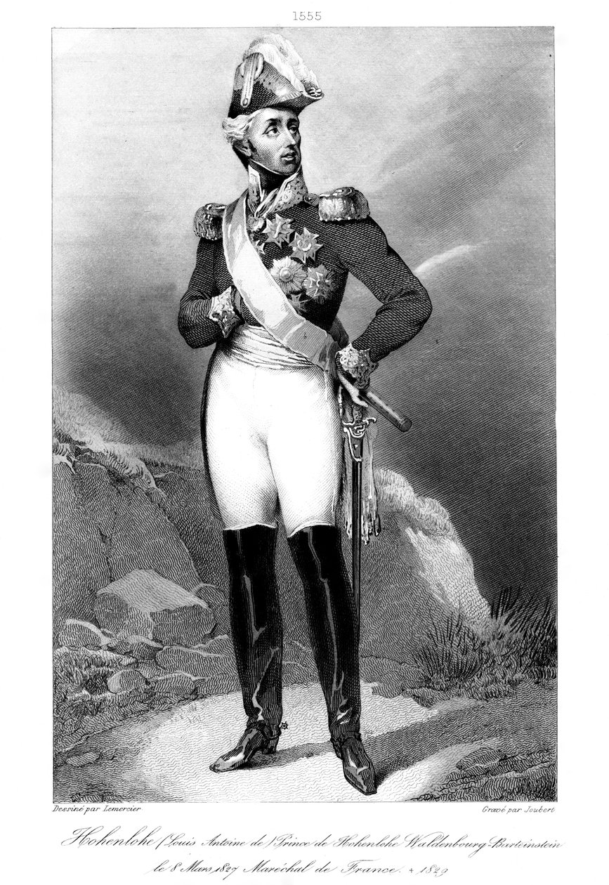 Louis Aloysius, Hohenlohe-Waldenburg-Bartenstein Prensi 1765-1829, Fransa Mareşali, 1839. by Joubert