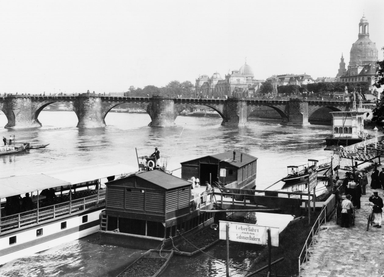 Augustus Köprüsü, Dresden, c.1910 by Jousset