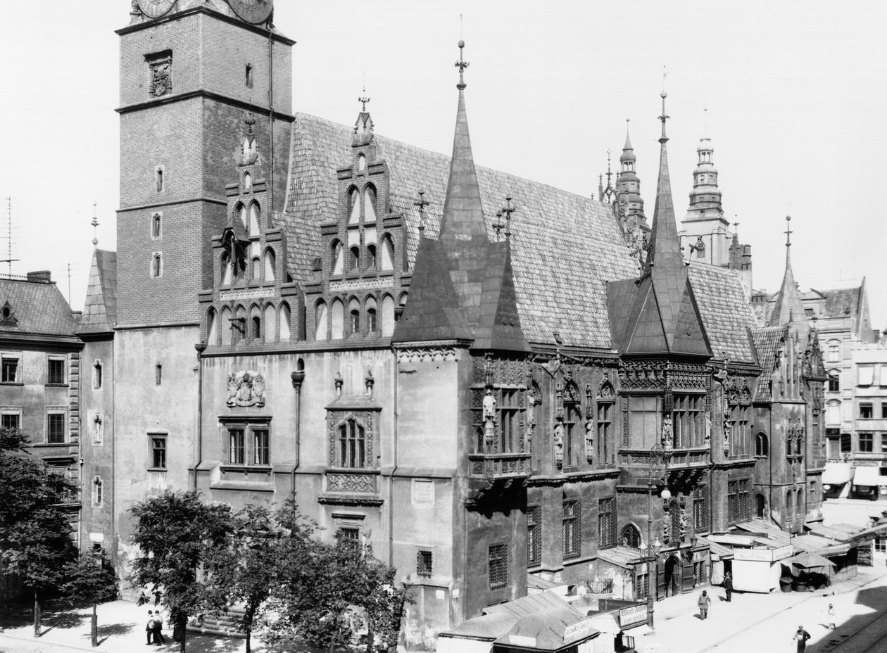 Belediye Binası, Breslau (günümüz Wroclaw) Polonya, c.1910 by Jousset