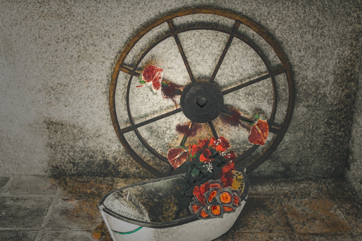 Denizciler için Çiçekler, Chapelle du Canal serisinden, 2016 (fotoğraf) by Joy Lions