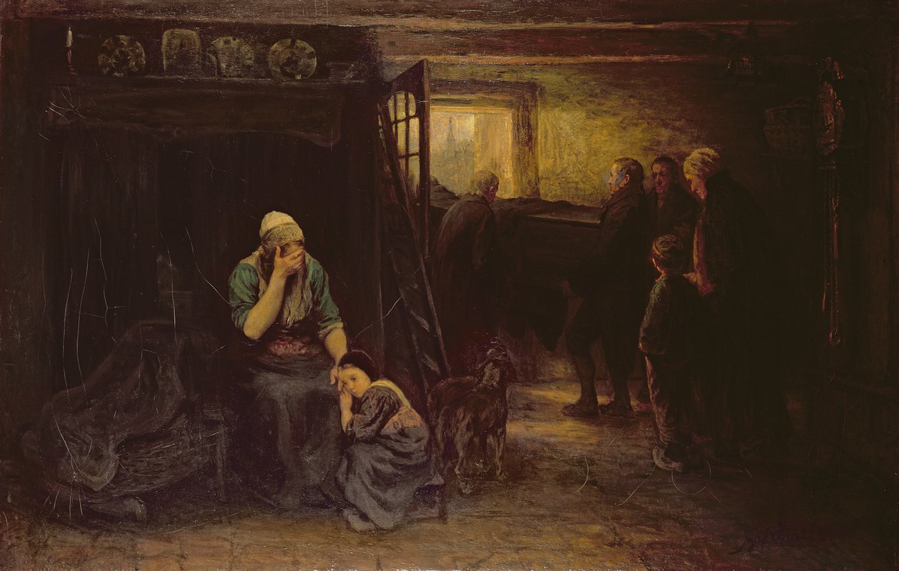 Keder (Karanlıktan Işığa), c.1871 by Jozef Israëls