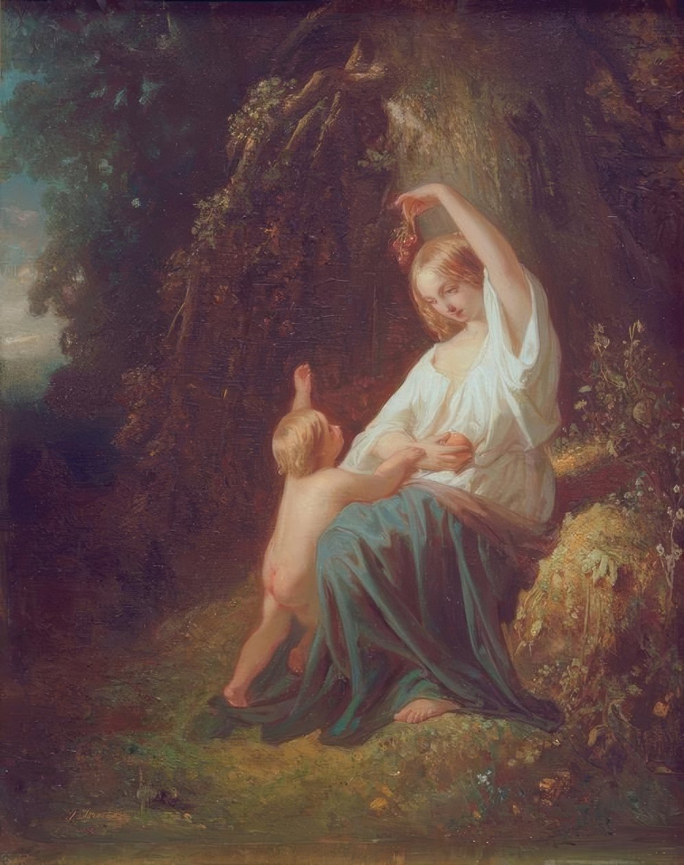 Anne ve Çocuk by Jozef Israëls