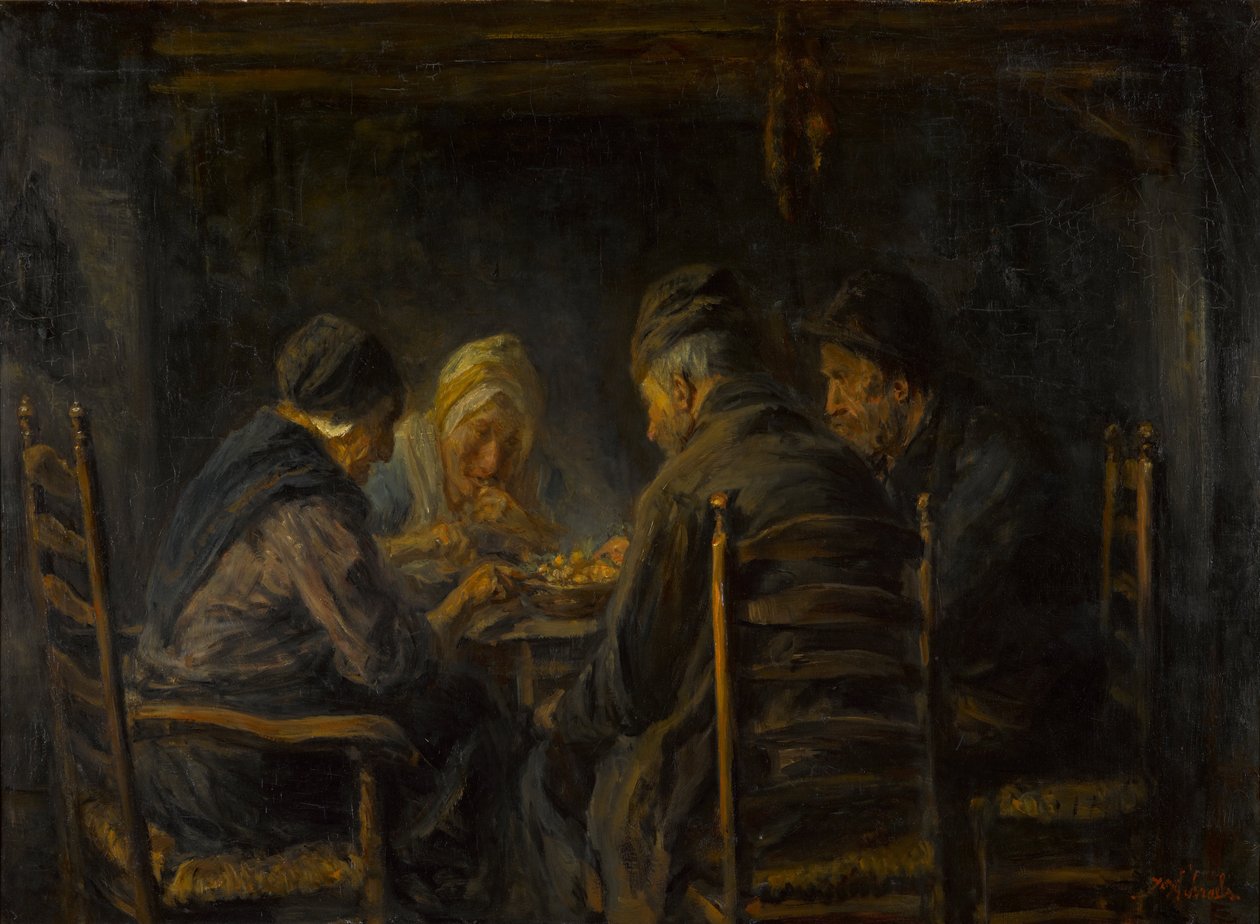 patates yiyiciler by Jozef Israëls