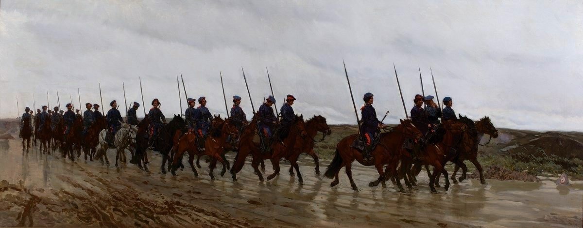 Mart ayında Kazaklar by Jozef Marian Chemonski