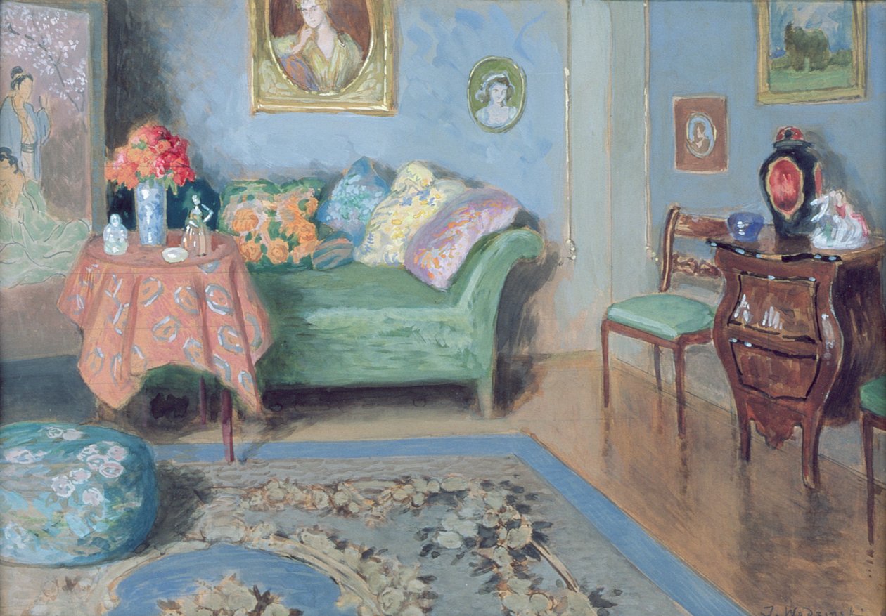 Küçük Çizim Odası, c.1915 by Jozef Wodzinski