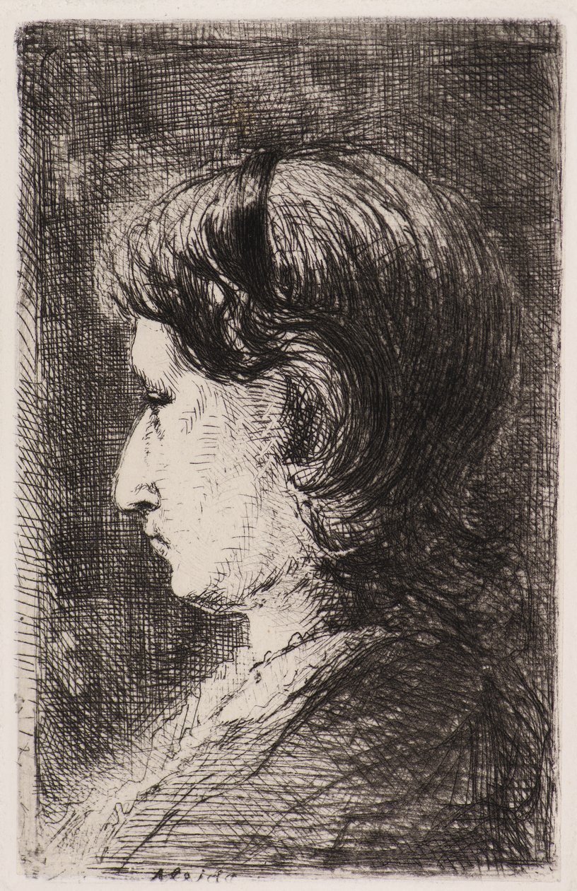 Kadın Portresi (gravür) by Jozef  Israels