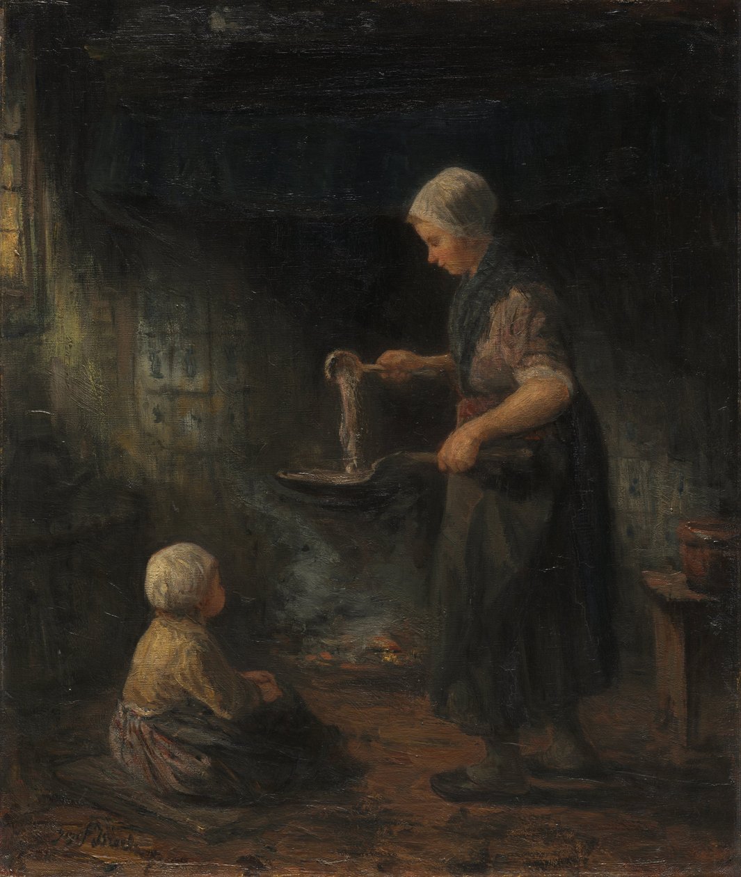Krepler, c. 1875 (kumaş üzerine yağlı boya) by Jozef (1824 1911) Israels