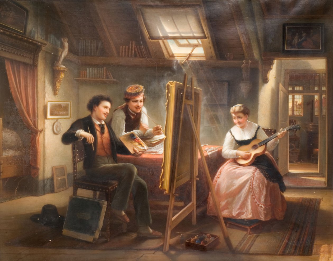 Sanatçının Stüdyosu, 1869. by Jozef Cornelius Correns