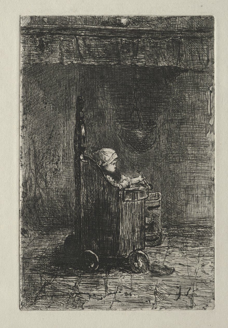 Bebek Koltuğunda. by Jozef Israëls