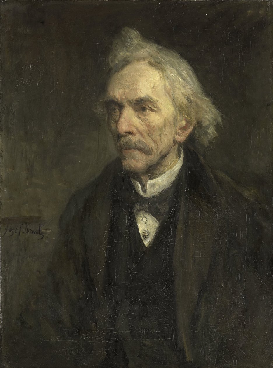 Louis Jacques Veltman (1817-1907). aktör by Jozef Israëls