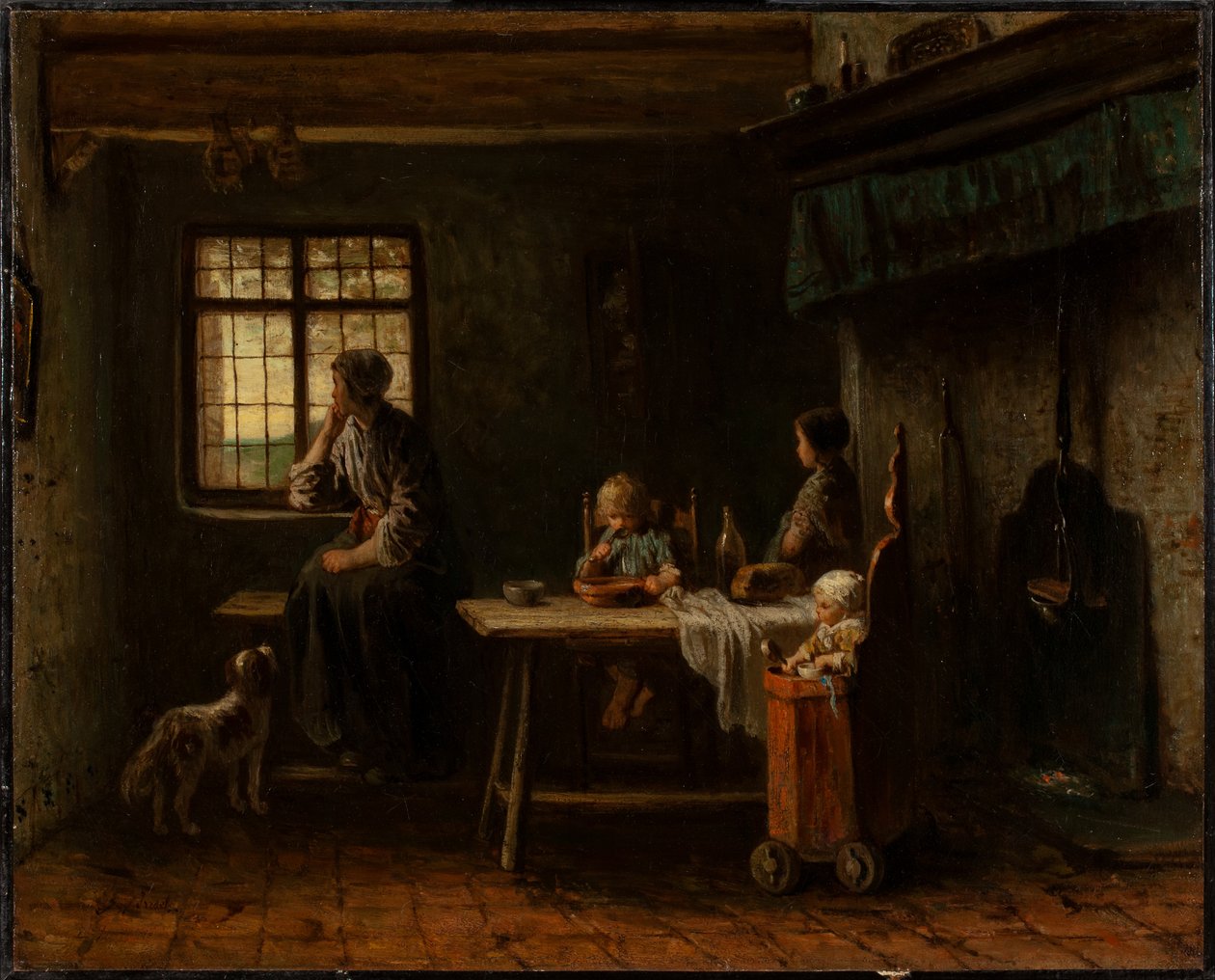 Endişeli Aile by Jozef Israëls