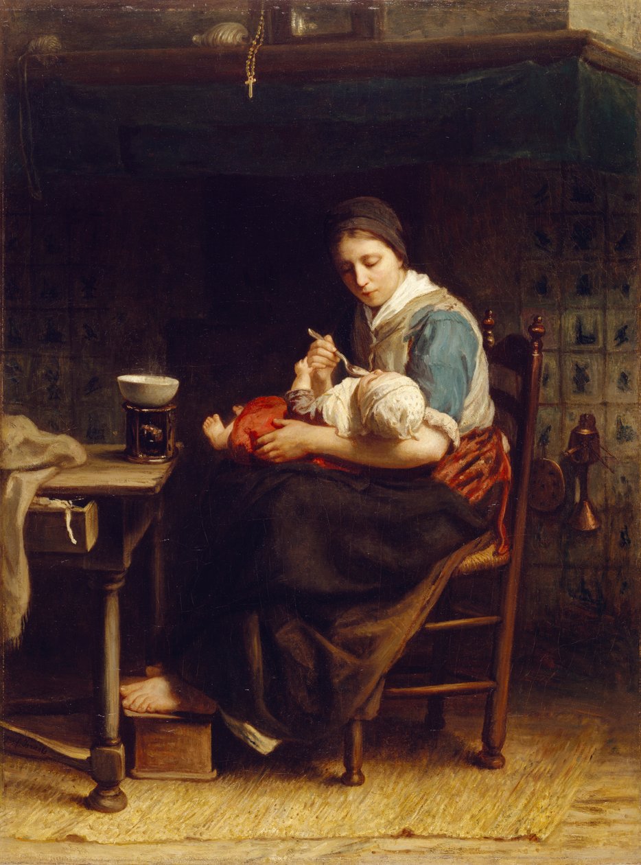 Kulübe Madonna, 1867 dolayları by Jozef Israëls