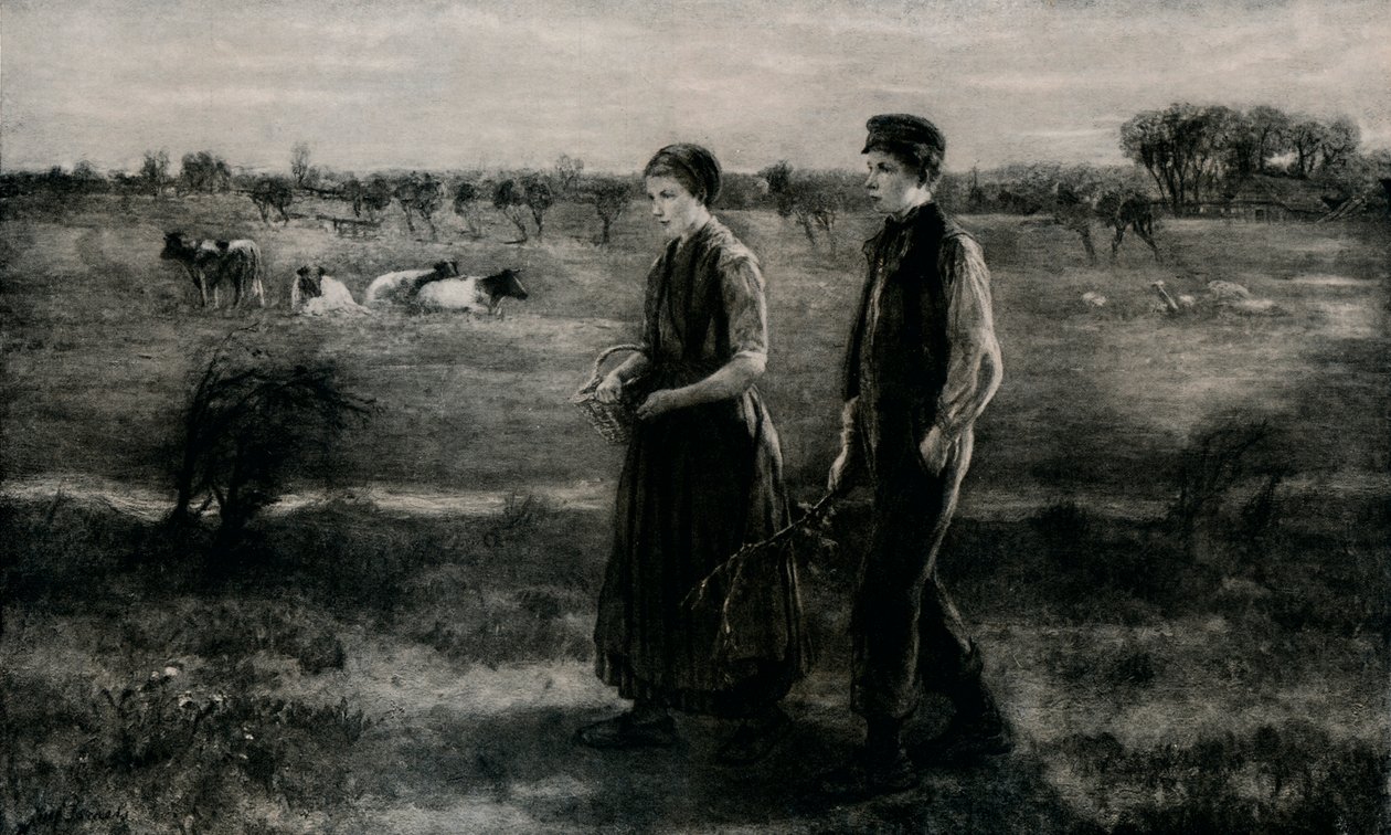 Utangaç Sevgili, c1890, 1912 by Jozef Israëls