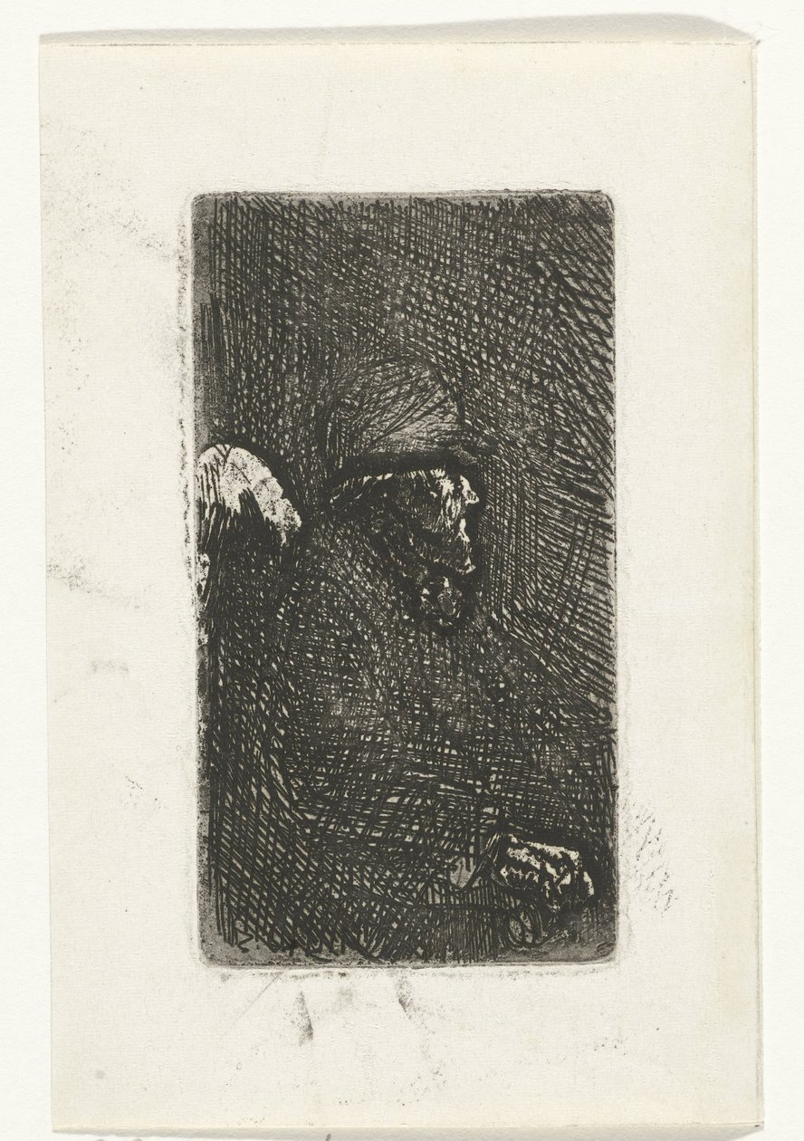 oturan yaşlı adam by Jozef Israëls