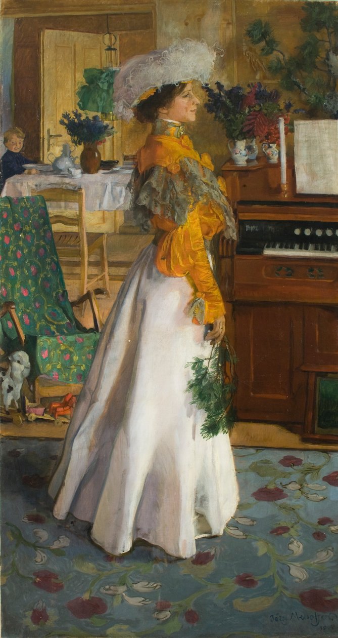 Karı veya Yazlık Lojmanların Portresi by Józef Mehoffer
