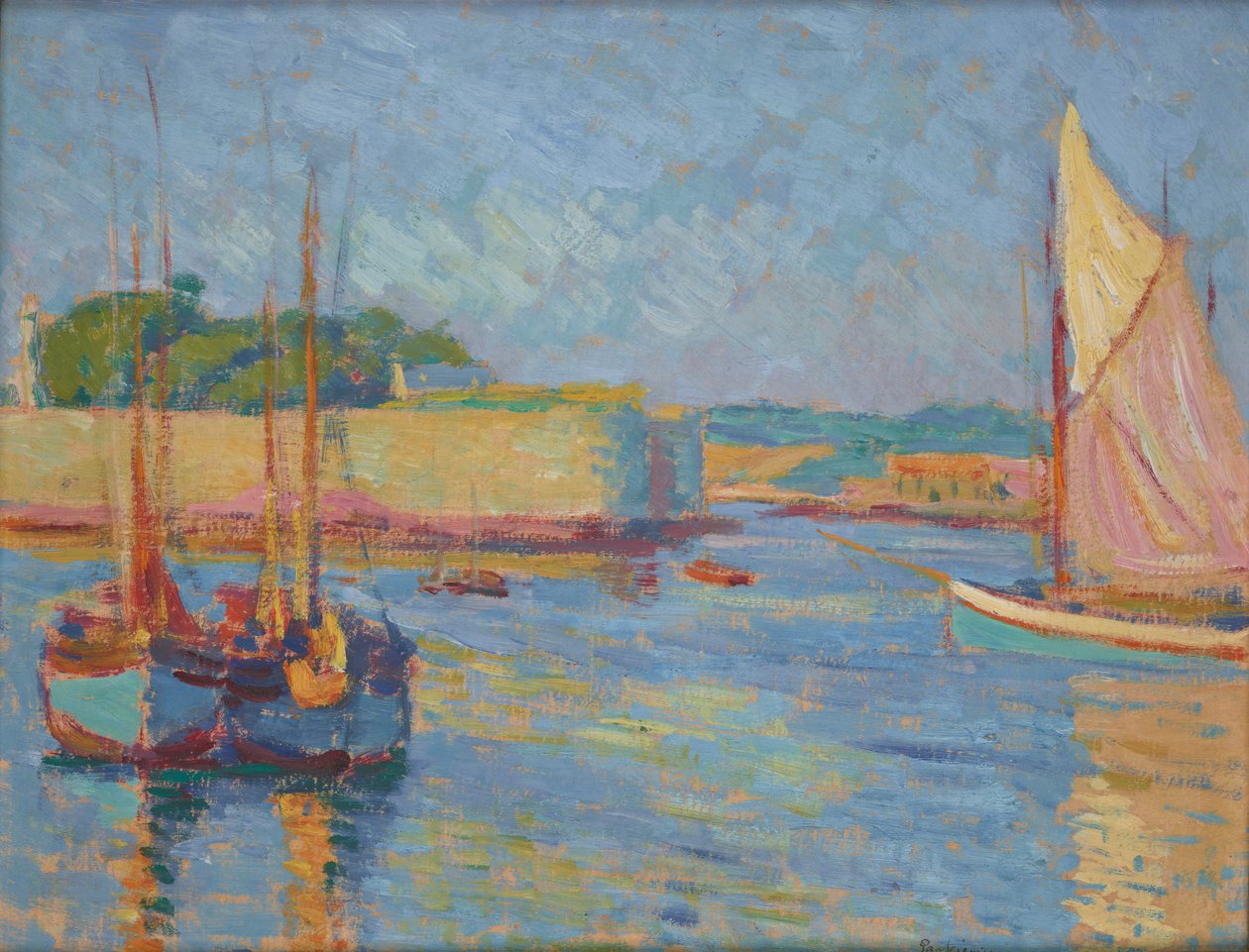 Concarneau'daki liman by Jozef Pankiewicz