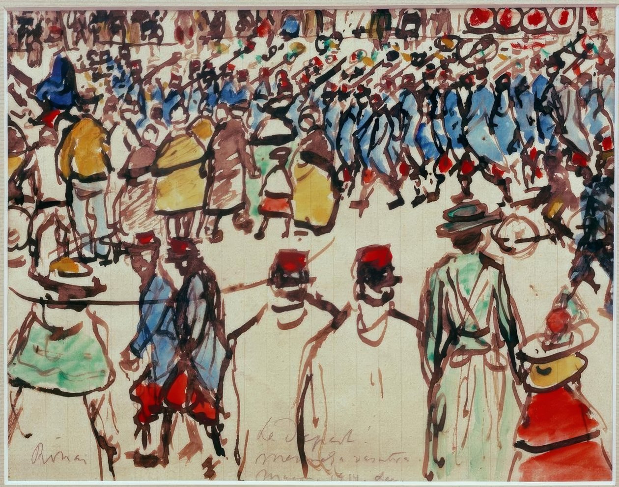 Le Départ. sen trene git by József Rippl Rónai