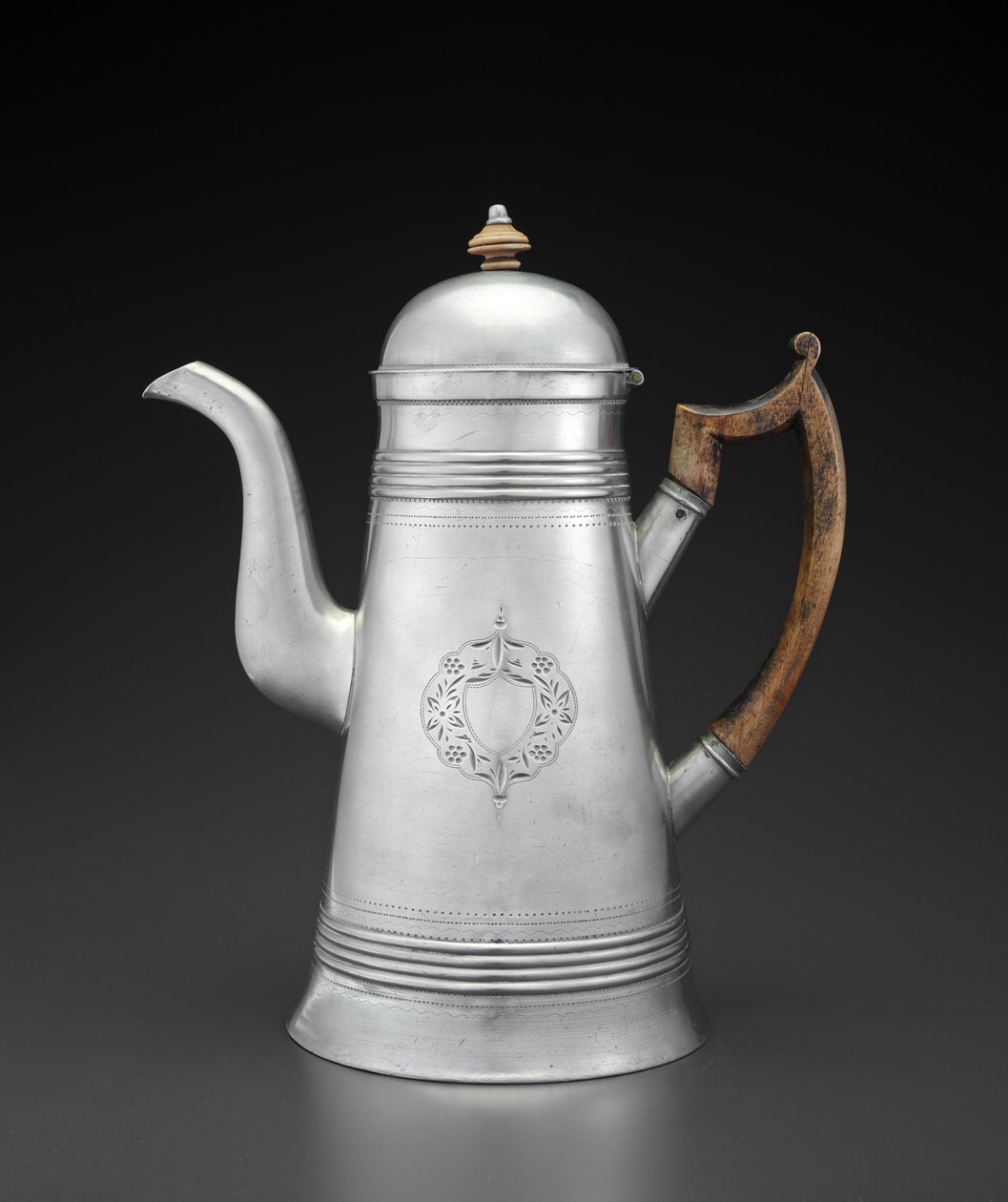 Cezve, c. 1814-1825 (kalay, ahşap) by Jr. Ebenezer Smith