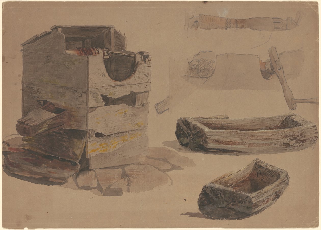 Kuyu ve Tahta Yalak Çalışmaları by Jr. Enoch Wood Perry