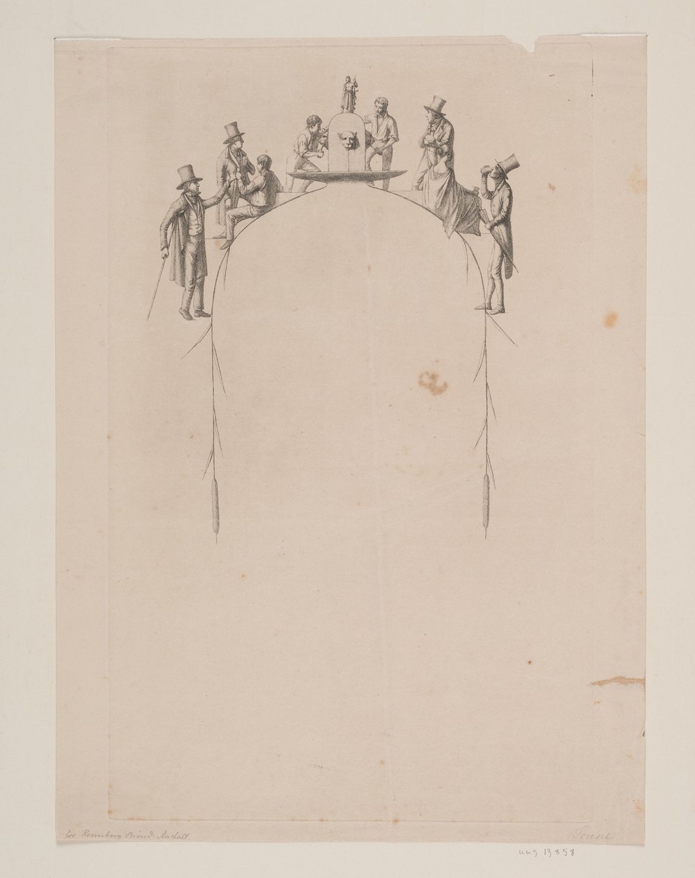 Rosenborg Brøndhus Anstalt için hisse senedi taslağı by Jørgen V. Sonne