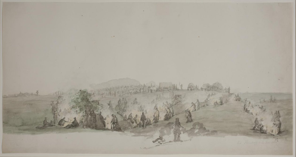 Flensburg yakınlarında. bivouac by Jørgen V. Sonne