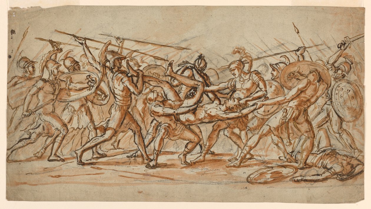Patroclus'un Cesedi Savaşı by Jérôme Martin Langlois