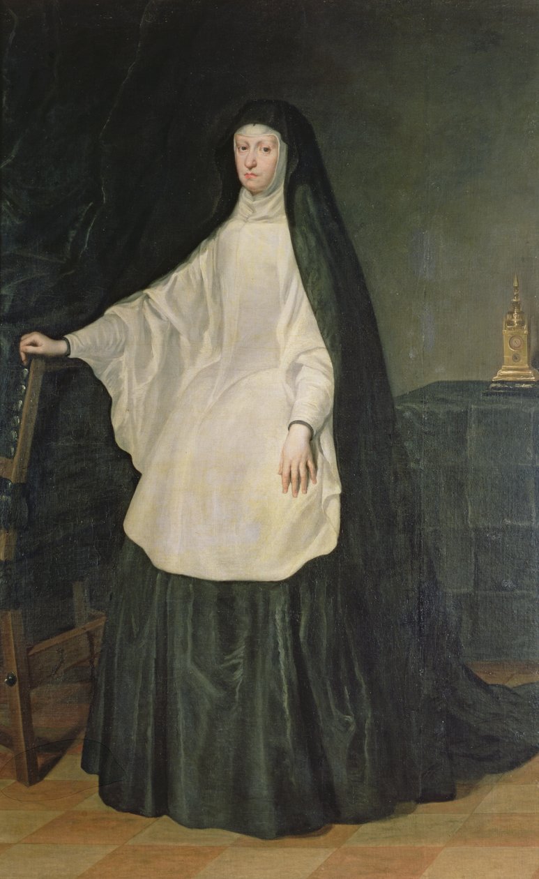 Avusturya Kraliçesi Mariana yasta by Juan Carreño de Miranda