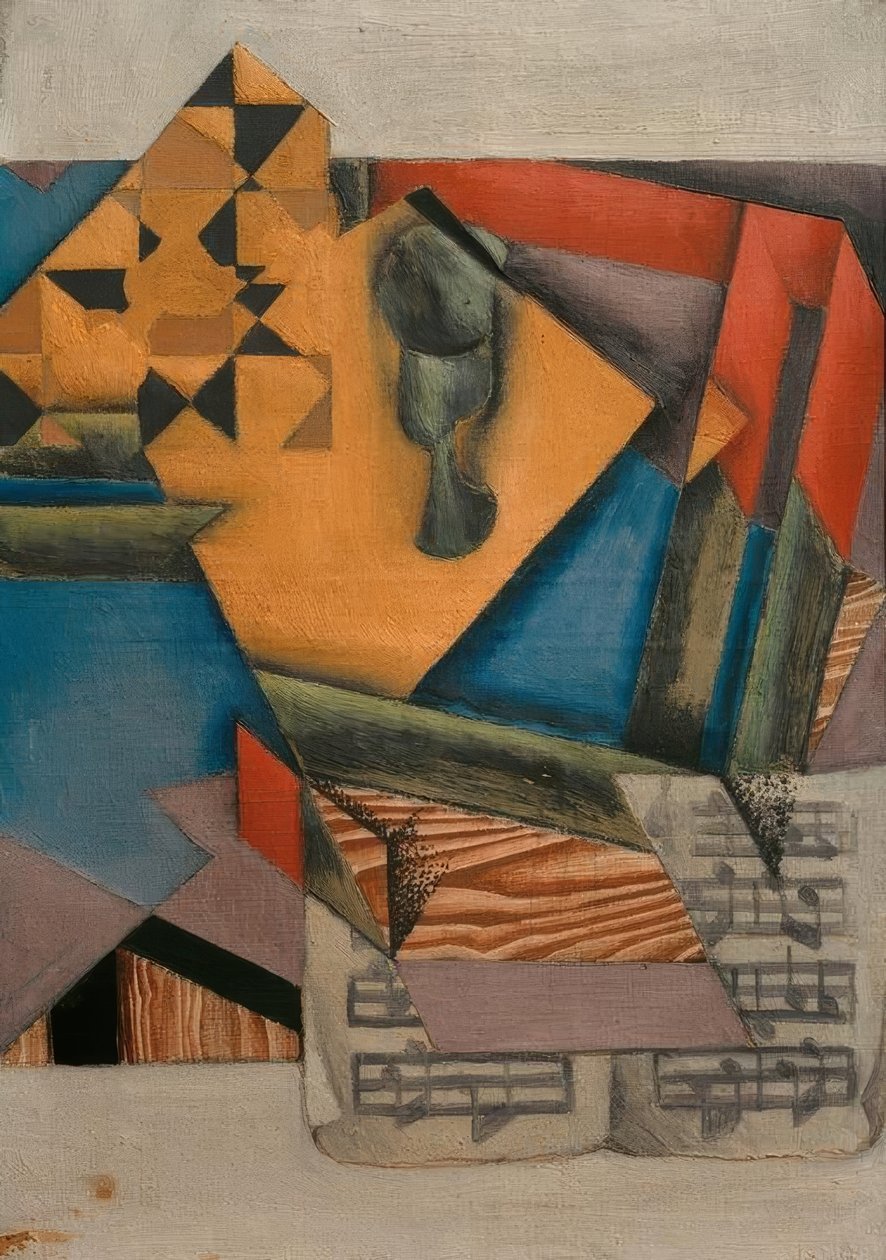 müzik sayfası by Juan Gris