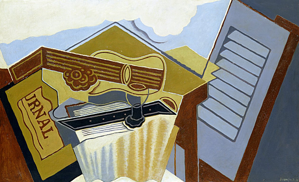 Beyaz Bulutlu Natürmort by Juan Gris