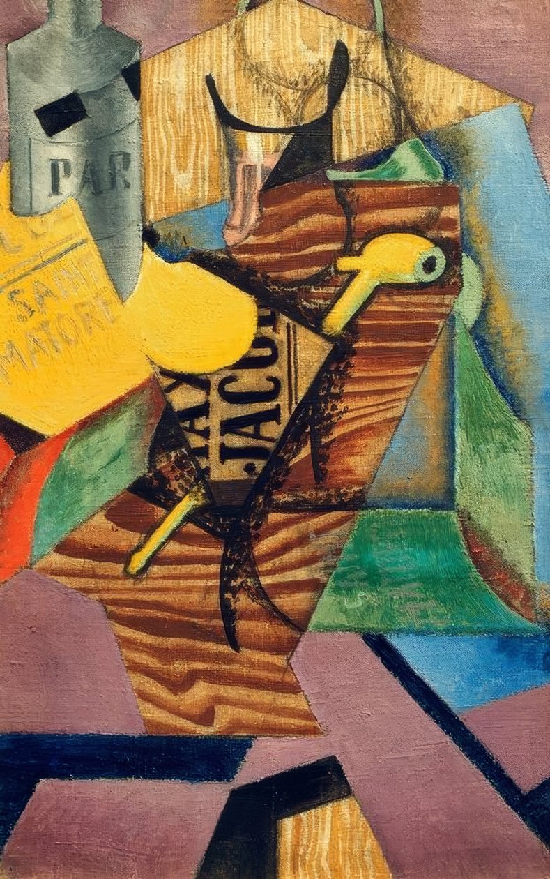 Bir kitapla natürmort (Saint Matorel) by Juan Gris