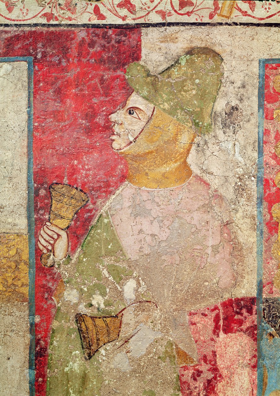 Mezardaki Kadın Azizler ve Diriliş, Zil Sesi detayı, 1330 by Juan Oliver