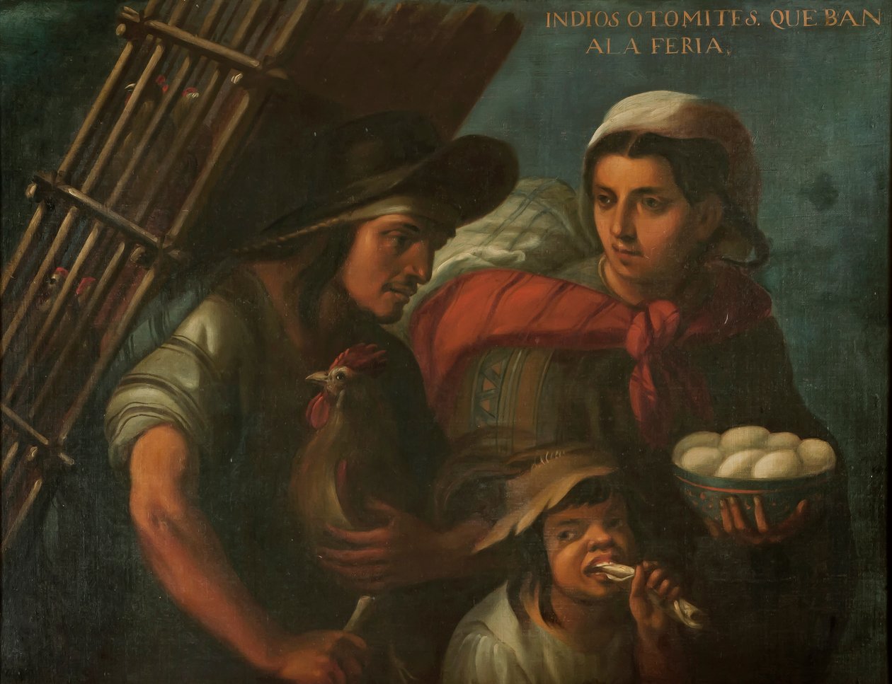 Otomi Indians on the Way to the Fair, c.1715  by Juan Rodríguez Juárez