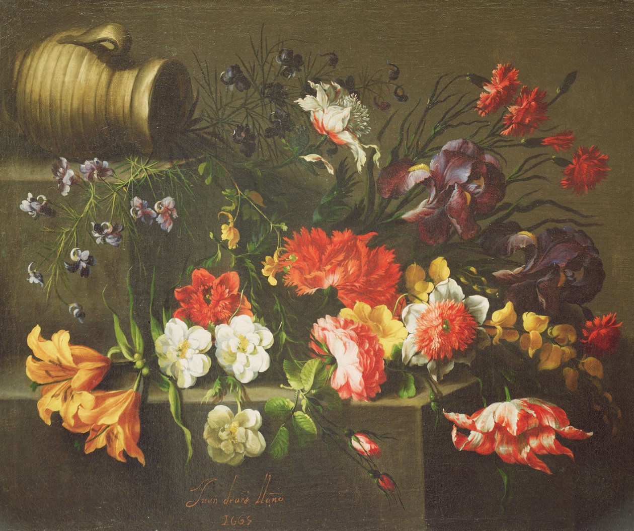 Çıkıntıdaki Çiçekler, 1665 by Juan de Arellano