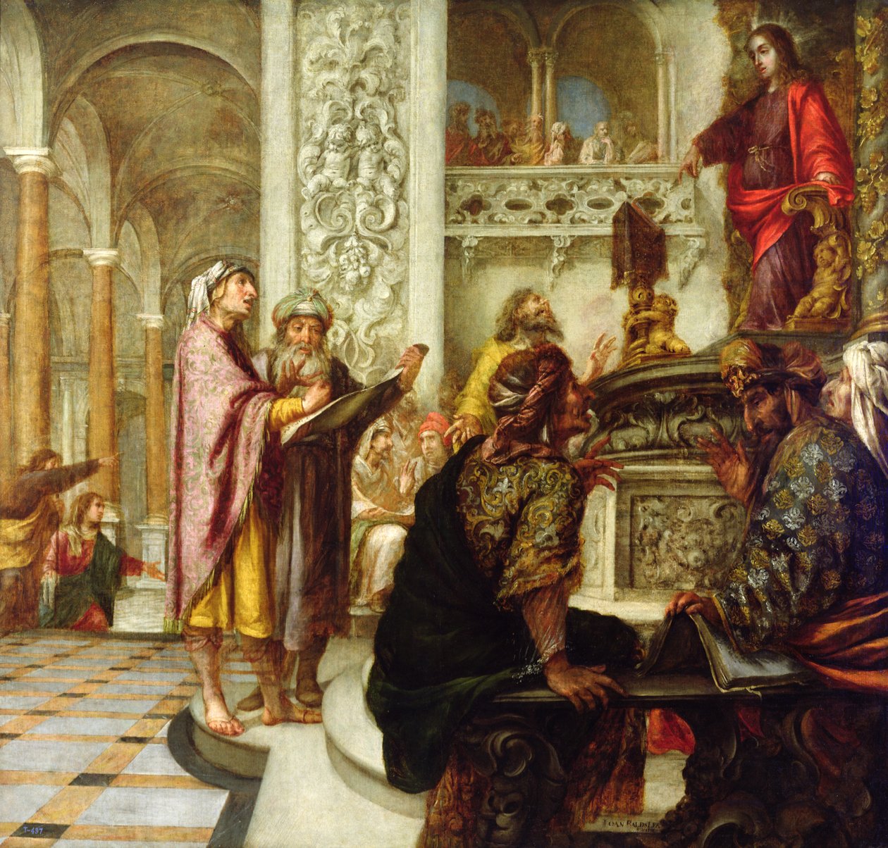 Tapınakta Vaaz Eden İsa, 1686 by Juan de Valdes Leal