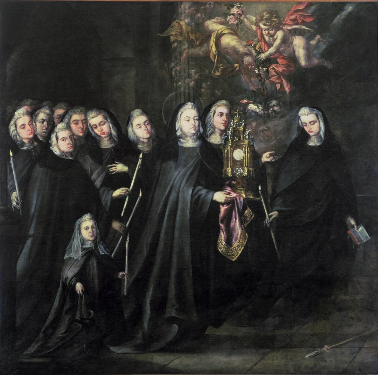 Eucharist ile St. Clare alayı by Juan de Valdes Leal